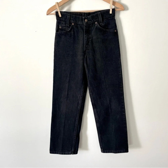 Vintage Orange Tab Levi's Jeans 90's Straight Leg Denim Black - Picture 2 of 9